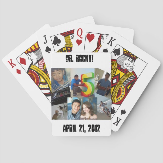 Dr Rocky deck 3 Poker Cards (Back)