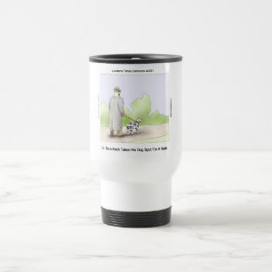Dr Rorschach Takes Dog Spot 4 A Walk Funny Travel Mug