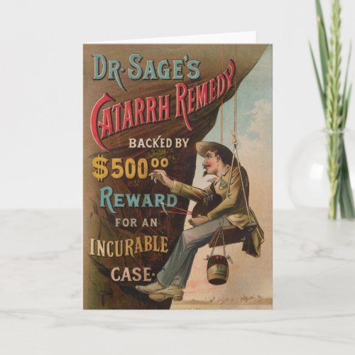 Dr Sages Catarrh Remedy Card