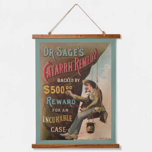 Dr Sages Catarrh Remedy Hanging Tapestry
