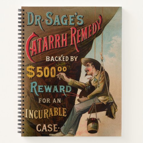 Dr Sages Catarrh Remedy Notebook