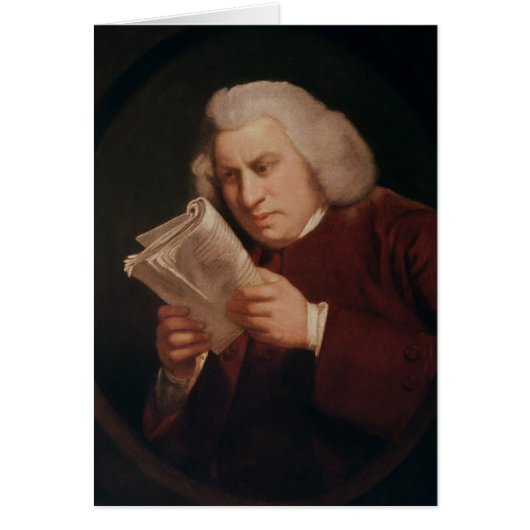 Dr. Samuel Johnson 1775 Cards (Front)