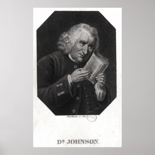 Dr Samuel Johnson Poster