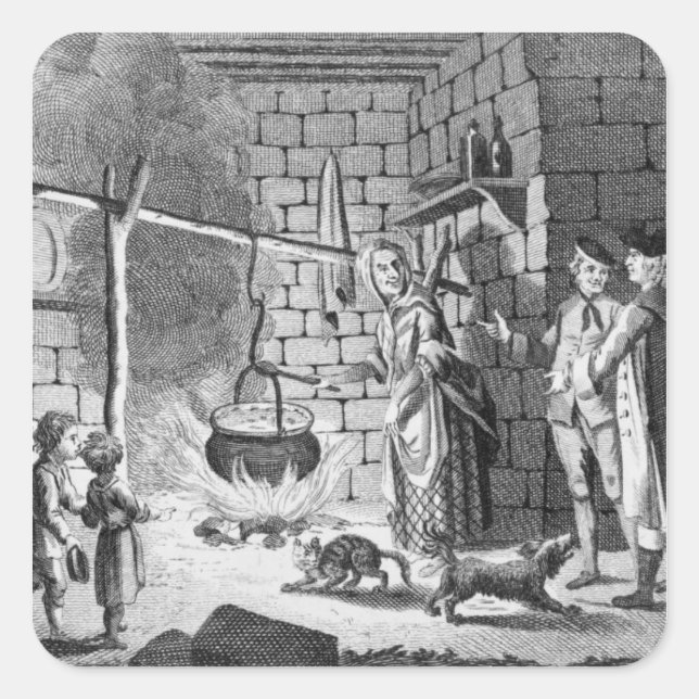 Dr Samuel Johnson's Introduction to a Highland Square Sticker (Front)