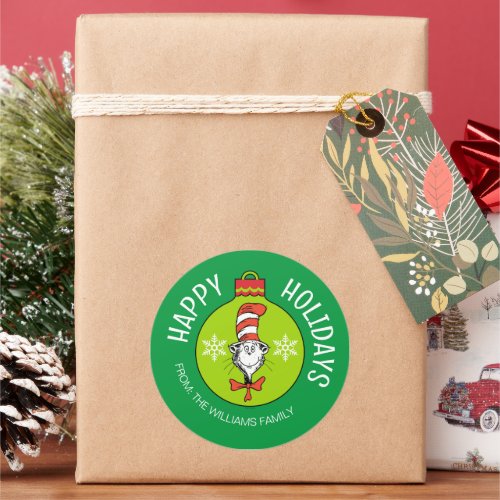 Dr Seus  Cat in the Hat  Christmas Gift Tag