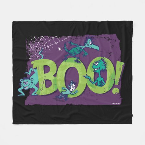 Dr Seuss  BOO Halloween Graphic Fleece Blanket