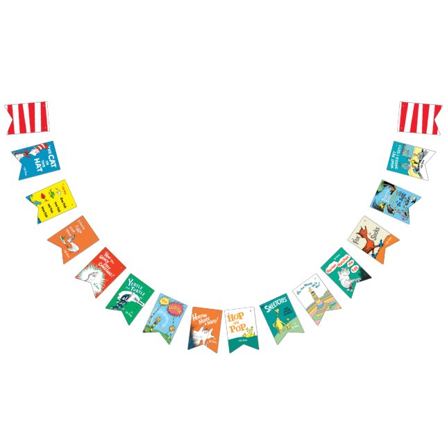 Dr. Seuss Book Titles Bunting Flags (All)