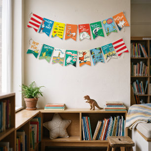 Dr. Seuss Book Titles Bunting Flags