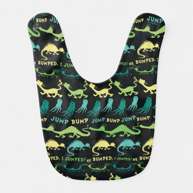 Dr. Seuss | "Bump Jump" Hallowen Pattern Baby Bib (Front)
