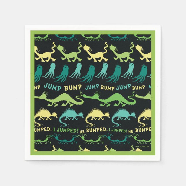 Dr. Seuss | "Bump Jump" Hallowen Pattern Napkins (Front)