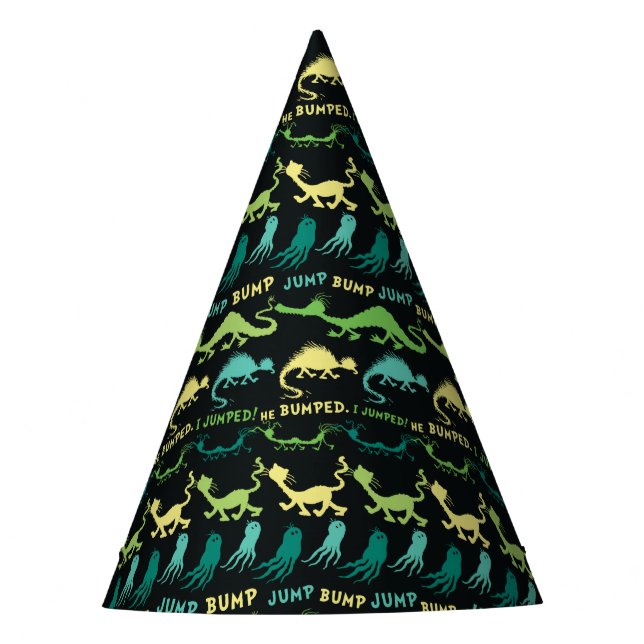 Dr. Seuss | "Bump Jump" Hallowen Pattern Party Hat (Front)