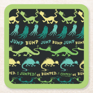Dr. Seuss   "Bump Jump" Hallowen Pattern Square Paper Coaster
