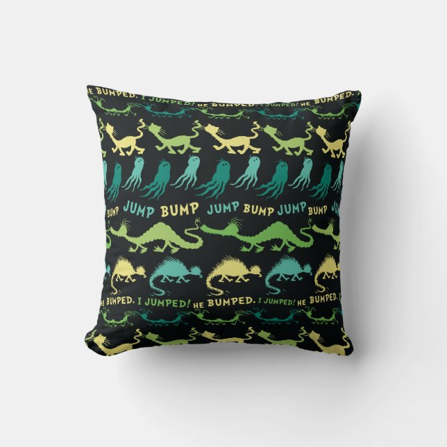 Dr. Seuss | "Bump Jump" Hallowen Pattern Throw Pillow (Front)