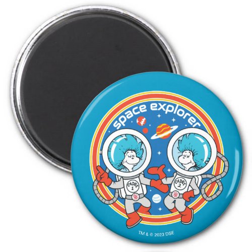 Dr Seuss  Cadet 1 Cadet 2 Space Explorer Magnet
