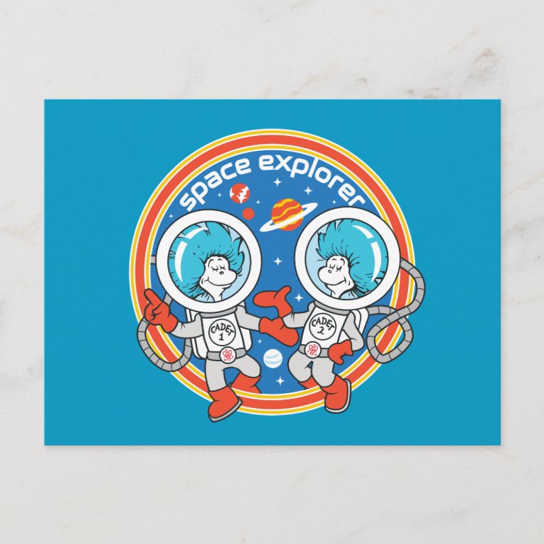 Dr. Seuss | Cadet 1 Cadet 2 Space Explorer Postcard