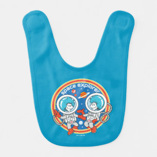 Dr. Seuss Cadet One Cadet Two Space Explorer Baby Bib