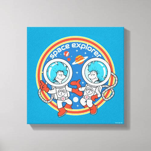 Dr Seuss  Cadet One Cadet Two Space Explorer Canvas Print