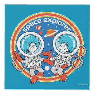 Dr. Seuss Cadet One Cadet Two Space Explorer Faux Canvas Print