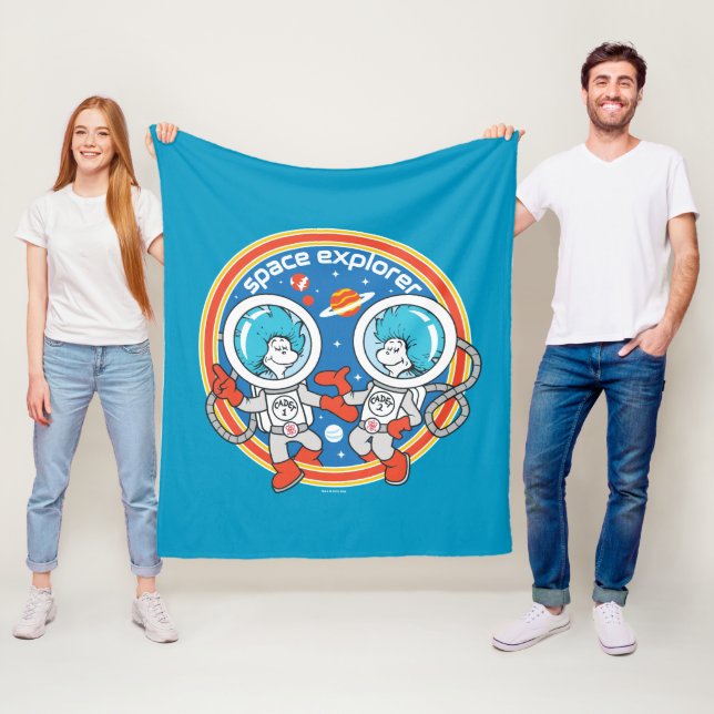 Dr. Seuss | Cadet One Cadet Two Space Explorer Fleece Blanket (In Situ)