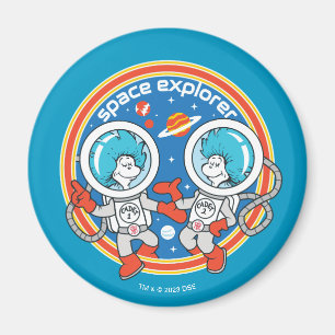 Dr. Seuss Cadet One Cadet Two Space Explorer Magnet