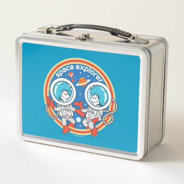 Dr. Seuss | Cadet One Cadet Two Space Explorer Metal Lunch Box (Front)