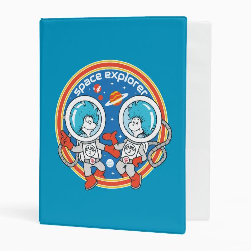 Dr Seuss  Cadet One Cadet Two Space Explorer Mini Binder