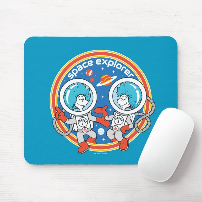Dr. Seuss | Cadet One Cadet Two Space Explorer Mouse Pad (With Mouse)