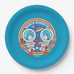 Dr. Seuss Cadet One Cadet Two Space Explorer Paper Plates