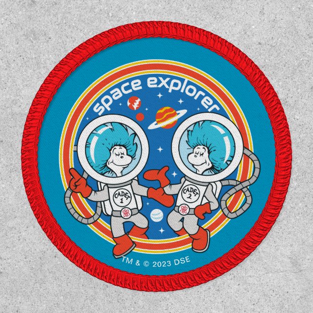 Dr. Seuss | Cadet One Cadet Two Space Explorer Patch (Front)