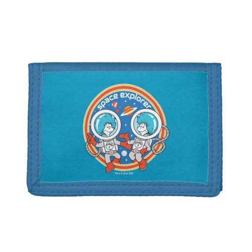 Dr Seuss  Cadet One Cadet Two Space Explorer Trifold Wallet