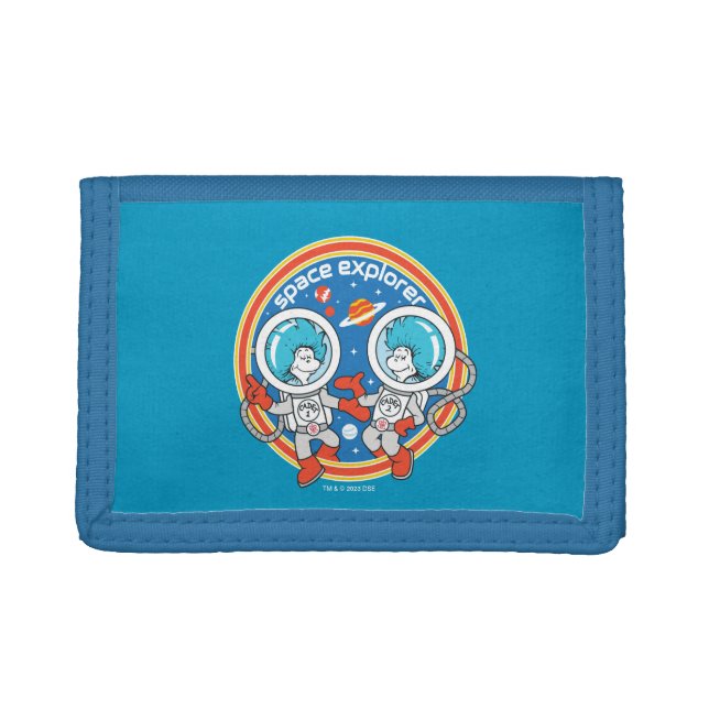 Dr. Seuss | Cadet One Cadet Two Space Explorer Trifold Wallet (Front)