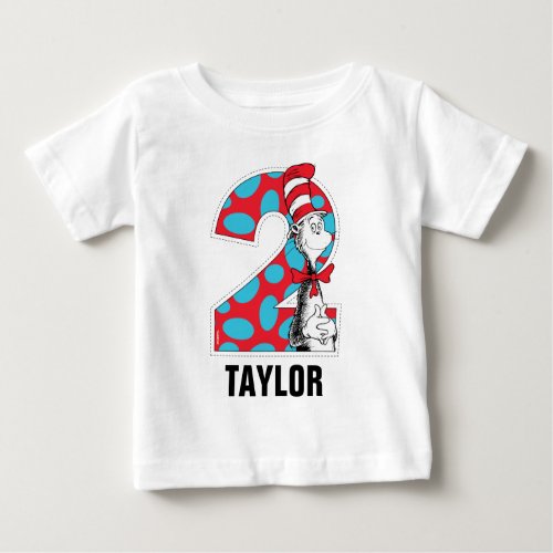 Dr Seuss  Cat in the Hat 2nd Birthday Baby T_Shirt