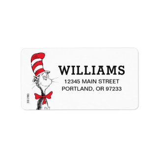 Dr. Seuss | Cat in the Hat Address Label