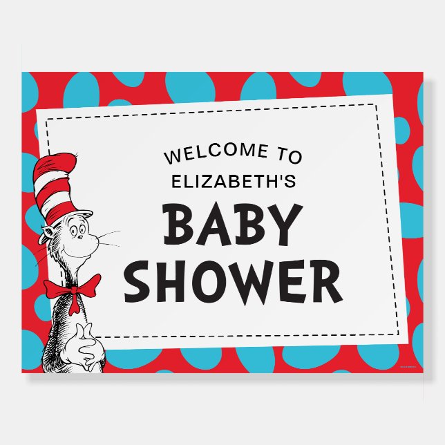 Dr. Seuss Cat in the Hat Baby Shower Foam Board (Front)