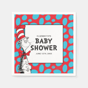 Dr. Seuss Cat in the Hat Baby Shower Napkins