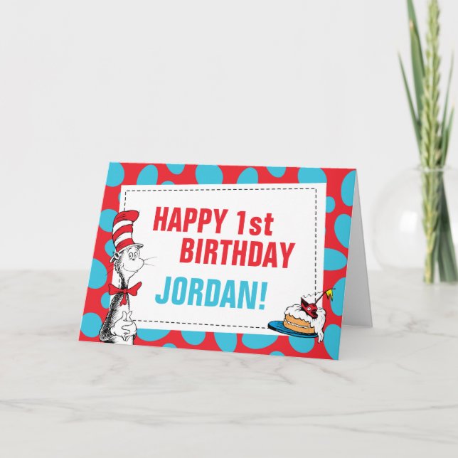 Dr. Seuss | Cat in the Hat Birthday Card (Front)