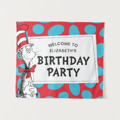 Dr. Seuss | Cat in the Hat Birthday Party Tapestry