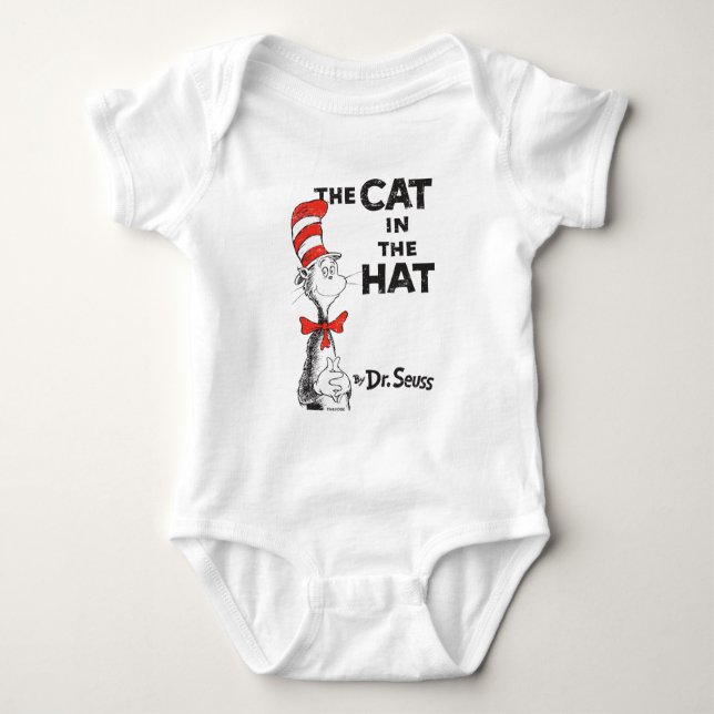 Dr. Seuss | Cat in the Hat Book Baby Bodysuit (Front)