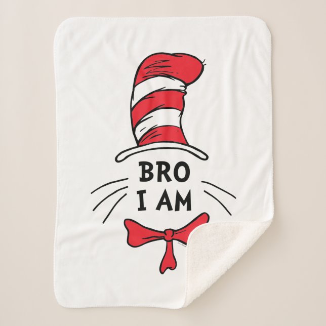 Dr. Seuss | Cat in the Hat - Brother Sherpa Blanket (Front)
