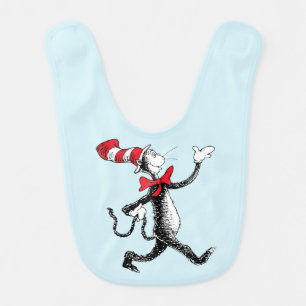 Dr. Seuss Cat in the Hat Cat Walk Baby Bib