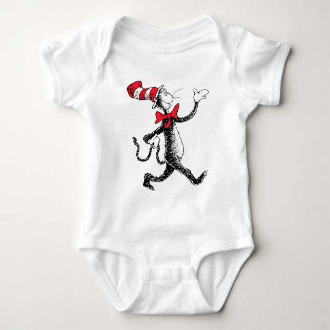 Dr. Seuss | Cat in the Hat Cat Walk Baby Bodysuit (Front)