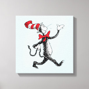 Dr. Seuss Cat in the Hat Cat Walk Canvas Print