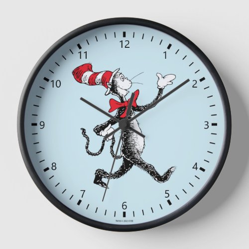 Dr Seuss  Cat in the Hat Cat Walk Clock