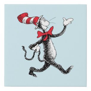 Dr. Seuss Cat in the Hat Cat Walk Faux Canvas Print