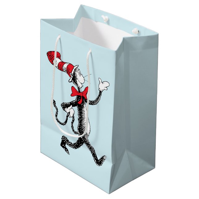 Dr. Seuss | Cat in the Hat Cat Walk Medium Gift Bag (Front Angled)