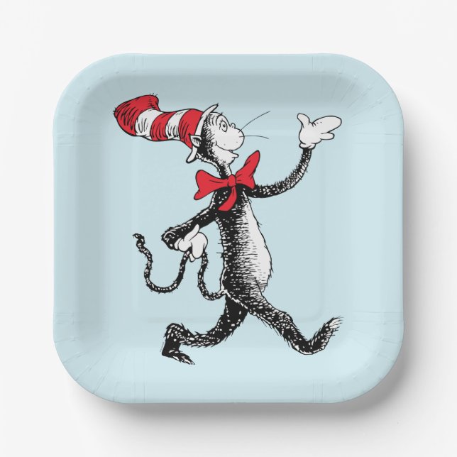 Dr. Seuss | Cat in the Hat Cat Walk Paper Plates (Front)