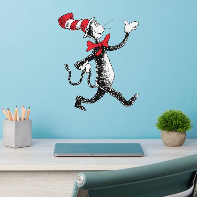 Seuss Cat in the Hat Cat Walk Wall Decal