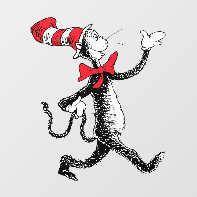Dr. Seuss | Cat in the Hat Cat Walk Wall Decal (Front)