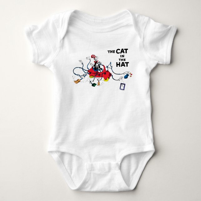Dr. Seuss | Cat in the Hat Cleans Up Baby Bodysuit (Front)