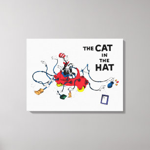 Dr. Seuss Cat in the Hat Cleans Up Canvas Print